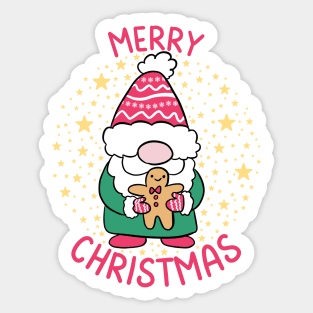 Merry Christmas gnome Sticker